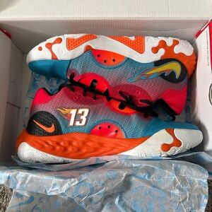 Nike Vibrant Orange and Blue Athletic Shoes